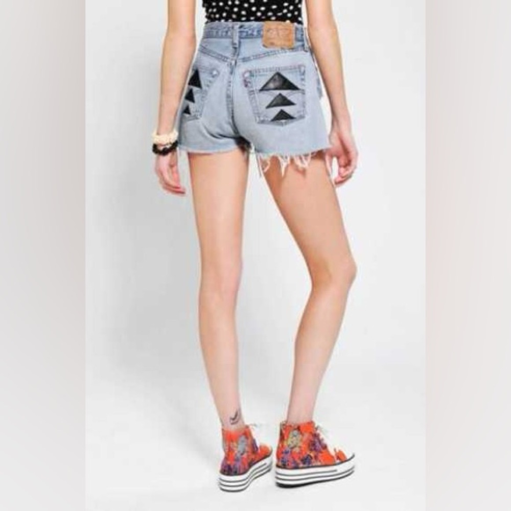 Reformation x Urban Renewal‎ Falcon Levi’s 501 Denim Jean Shorts.